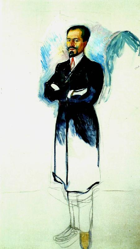Edvard Munch portratt av ernest thiel